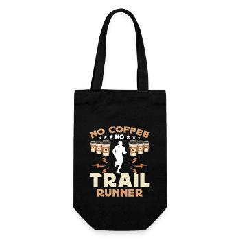 Trail Runner Pas de café Pas de course de trail Amateur de café - Sac à bouteille - noir - Devant