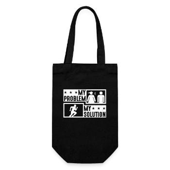 Trail Runner Mon problème Ma solution Pictogramme Papa - Sac à bouteille - noir - Devant
