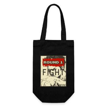 Tournoi d’arts martiaux : Round 1 - Combat - Sac à bouteille - noir - Devant