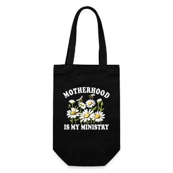 Motherhood Is My Ministry - Gift Bag for Bottles - black - Front