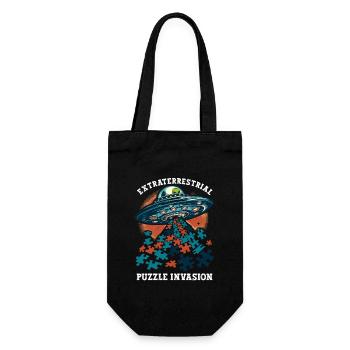 Puzzle Lover Jigzaw Puzzle Jeu de société Puzzler - Sac à bouteille - noir - Devant