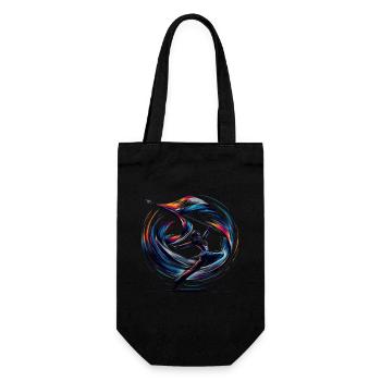 Winter Guard Instructor Colorguard Captain Gift - Gift Bag for Bottles - black - Front