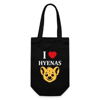 hyène - Sac à bouteille - noir - Devant