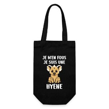 hyène - Sac à bouteille - noir - Devant