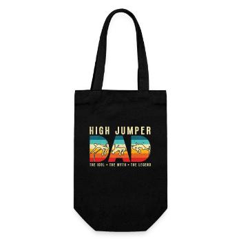 High Jumper Dad The Idol The Myth The High Jump - Gift Bag for Bottles - black - Front