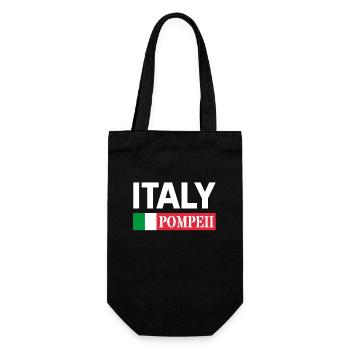 Italy Flag Pompeii Conservation Volcanic Eruption - Gift Bag for Bottles - black - Front