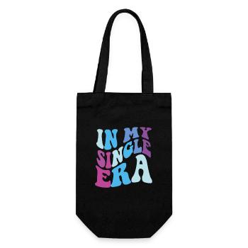 Funny Single Love Humor: The Perfect - Gift Bag for Bottles - black - Front