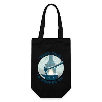 Blacksmith Metalworker Bladesmith Metal - Gift Bag for Bottles - black - Front