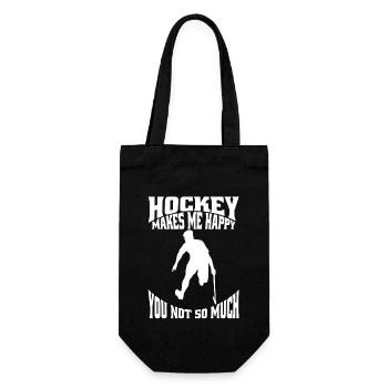 Hockey sur gazon cadeau Floorball Joueur de hockey - Sac à bouteille - noir - Devant