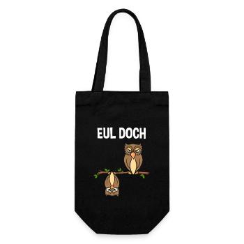Eul Doch - Geschenkbeutel für Flaschen - Schwarz - Vorne
