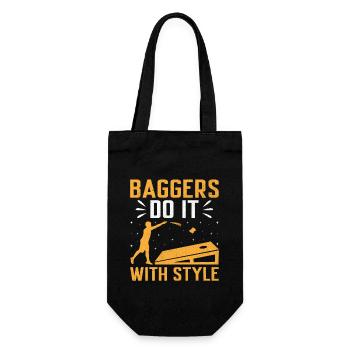 Cornhole Players Cornhole Sports Funny Cornhole Be - Gift Bag for Bottles - black - Front