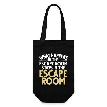 Escape Room - Geschenkbeutel für Flaschen - Schwarz - Vorne
