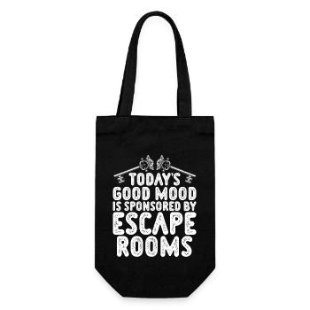 Escape Room - Geschenkbeutel für Flaschen - Schwarz - Vorne