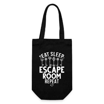 Escape Room - Geschenkbeutel für Flaschen - Schwarz - Vorne