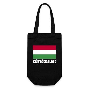 kaminkucKürtőskalács Hungarian flag - Gift Bag for Bottles - black - Front