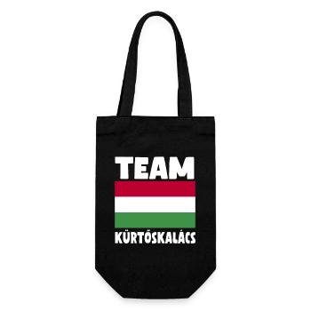 Team Kürtőskalács - Geschenkbeutel für Flaschen - Schwarz - Vorne