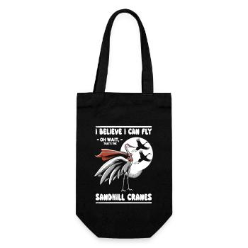 Sandhill Crane Lovers Bird Watching - Gift Bag for Bottles - black - Front