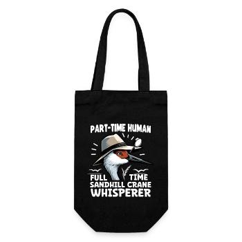 Sandhill Crane Lovers Bird Watching - Gift Bag for Bottles - black - Front