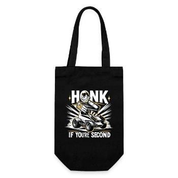 Sprint Car Mom Dirt Track Racing Race Day - Gift Bag for Bottles - black - Front