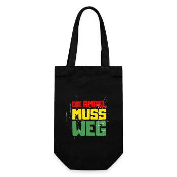 The traffic lights have to go! New elections in Germany - Gift Bag for Bottles - black - Front
