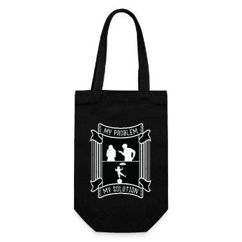 Circus Clown My Problem My Pictogram Mom Clowning - Gift Bag for Bottles - black - Front