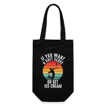 Si vous voulez une portion molle, procurez-vous de la crème glacée - Sac à bouteille - noir - Devant
