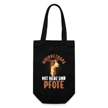 Dog Dog Daddy Father WhippetDad Whippet - Gift Bag for Bottles - black - Front