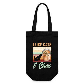 Chai Tea Masala Chai - Gift Bag for Bottles - black - Front