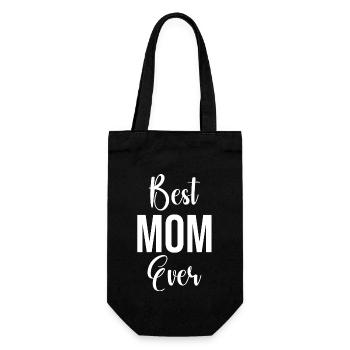 Mom Gift Mother's Day Birthday Mom - Gift Bag for Bottles - black - Front