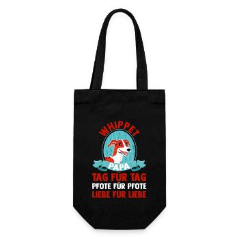 Dog Dog Daddy Father WhippetDad Whippet - Gift Bag for Bottles - black - Front
