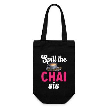 Chai Tee Masala Chai - Geschenkbeutel für Flaschen - Schwarz - Vorne