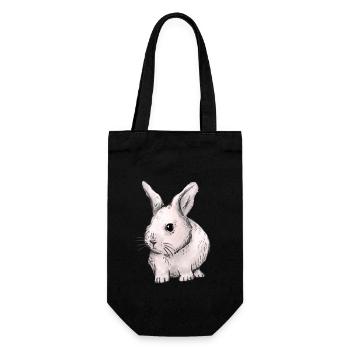 Lapin, lapin, lapin de Pâques, enfants, animaux de compagnie, bébé - Sac à bouteille - noir - Devant
