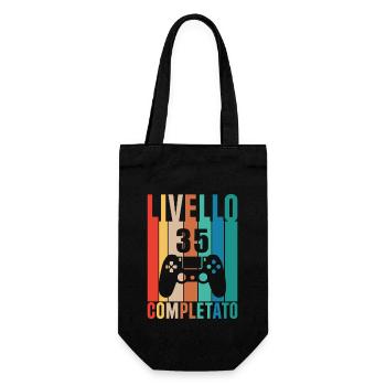Level 35 - Gift Bag for Bottles - black - Front