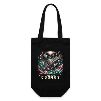 Astrophotography Astronomy Space Camera - Gift Bag for Bottles - black - Front