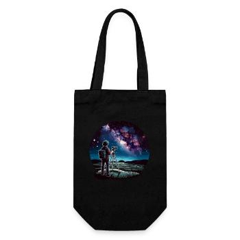Astrophotography Astronomy Space Camera - Gift Bag for Bottles - black - Front