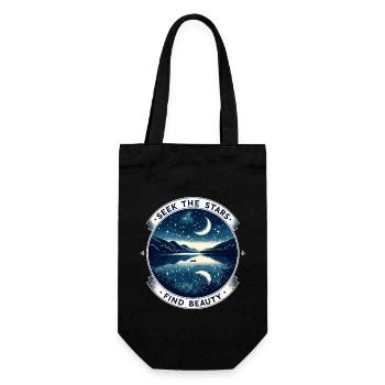 Astrophotography Astronomy Space Camera - Gift Bag for Bottles - black - Front