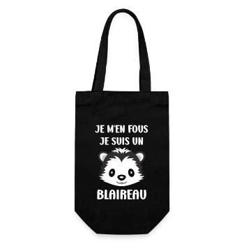 Humour blaireau - Sac à bouteille - noir - Devant