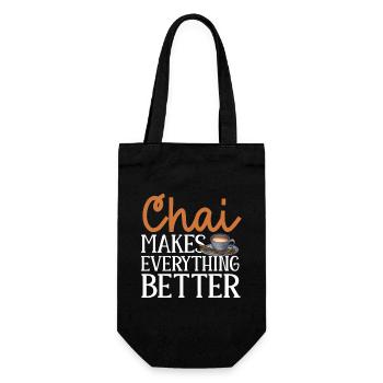 Chai Tea Masala Chai - Gift Bag for Bottles - black - Front