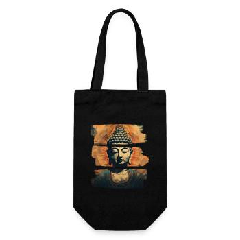 Buddhism Yoga Buddhist Zen Meditation Buddha - Gift Bag for Bottles - black - Front