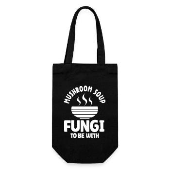 Tenue de soupe aux champignons drôle - Sac à bouteille - noir - Devant