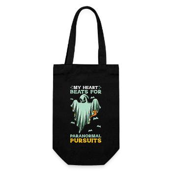 Ghost Hunting: Essentielles Design für Paranormales - Geschenkbeutel für Flaschen - Schwarz - Vorne