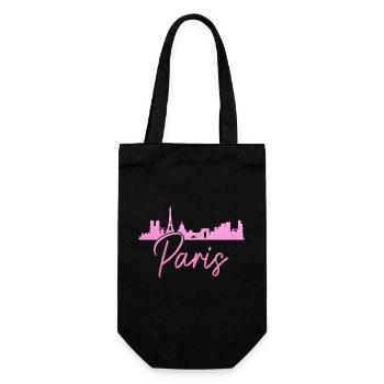 Paris, France, Tour Eiffel, Souvenir - Sac à bouteille - noir - Devant