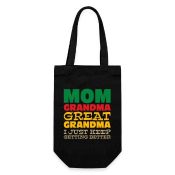 Mom Gift Mother's Day Birthday Mom - Gift Bag for Bottles - black - Front