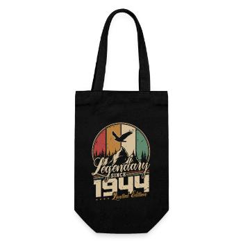 Legendary Since 1944 Vintage Birthday Gift - Gift Bag for Bottles - black - Front