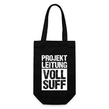 Bier Saufen Shirt Damen Herren Feiern Partnerlook - Geschenkbeutel für Flaschen - Schwarz - Vorne