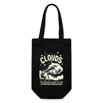 Astrophotography Astronomy Space Camera - Gift Bag for Bottles - black - Front