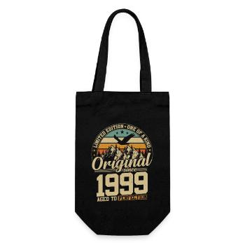 Anniversary journey through time 1999 - Gift Bag for Bottles - black - Front
