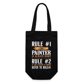 House Painter Decorator Rule #1 - Geschenkbeutel für Flaschen - Schwarz - Vorne