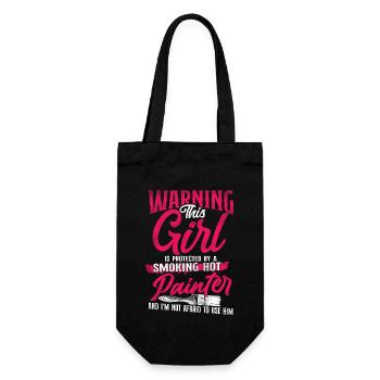 House Painter Decorator Girlfriend - Gift Bag for Bottles - black - Front
