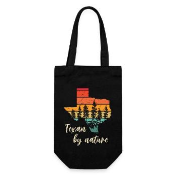 Wildflower Fields Wildflowers Bluebonnet - Gift Bag for Bottles - black - Front